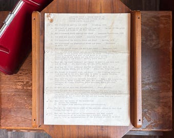 Hoover‑Era Naturalization Citizenship Personal Study Guide — 9 Typed Pages — Montana Civics Ephemera