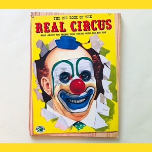 Vintage Squeak Clown and Circus Book read play children