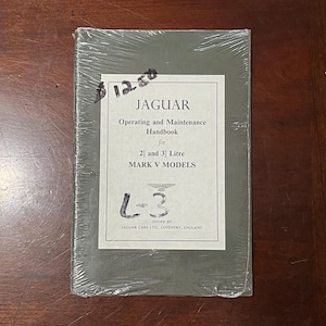 Jaguar Mark V Handbook | 1948–1951 2.5 and 3.5 Litre | Factory Operating & Maintenance Manual