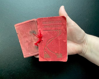 Victorian Emerson and Longfellow Editions, 1910’s Miniature Books