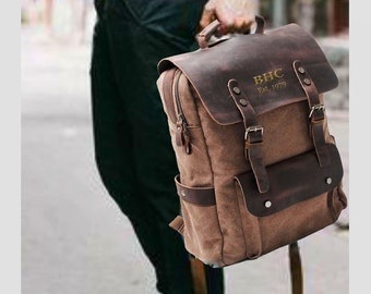 Handmade Leather Drawstring Backpack BD LARGE Rucksack Festival Bag Billy Goat