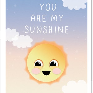 Nursery Art - Moon and Sun 2-pack - Love You to the Moon - You Are My ...