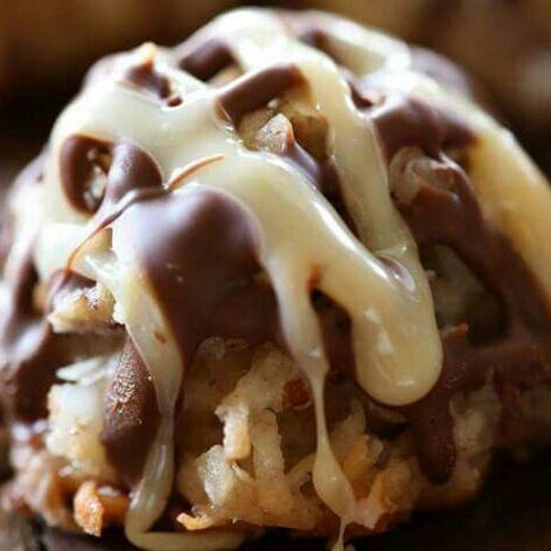 Vegan German chocolate coconut bonbons