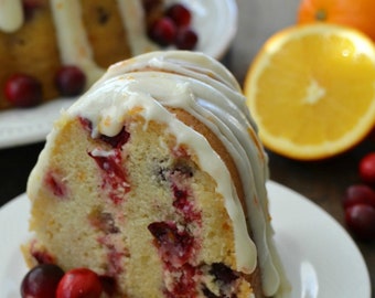 Italienischer Orangen- und Preiselbeerkuchen