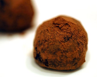 Truffes végétaliennes au chocolat et à l'orange confite sans culpabilité