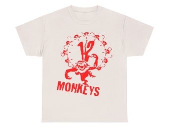12 Monkeys, zwölf Affen Unisex Heavy Cotton Tee
