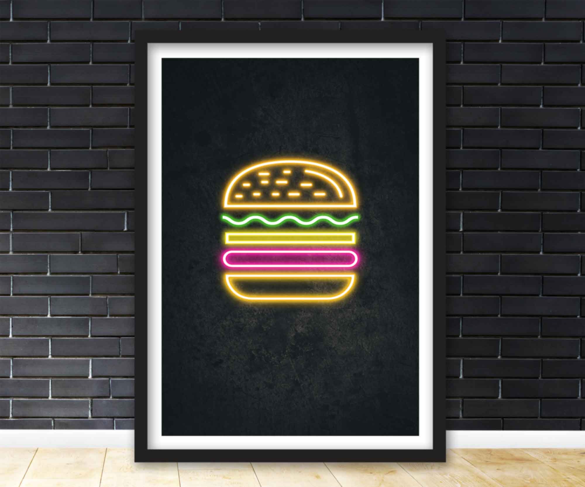 NEONMONKI - Burger - Leuchtschilder für Ihr Burger Restaurant