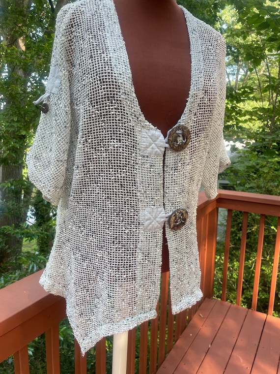 Katie Todd Summer Cover up with Coconut Buttons