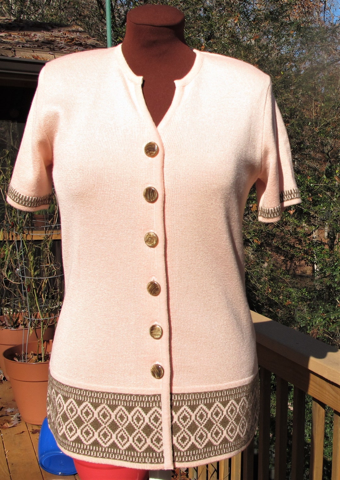 AMI Knits Made in the USA Spring Knit Jacket Etsy