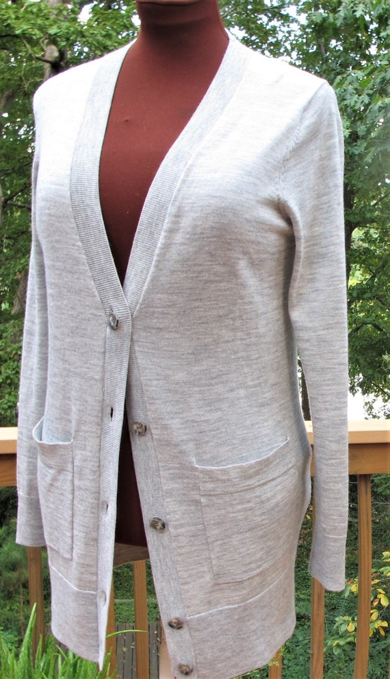loft grey cardigan