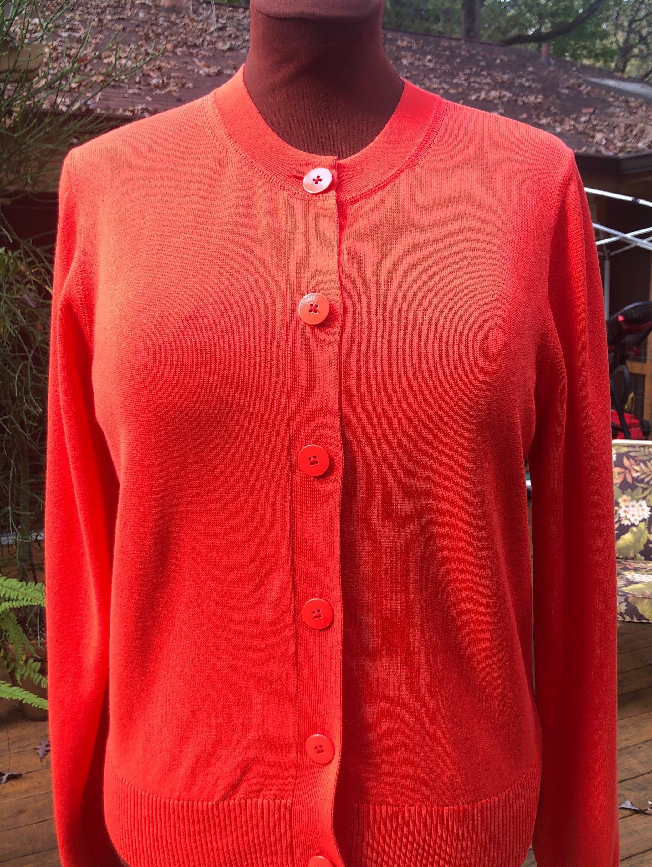 J Crew Summer Orange 100% Cotton 
