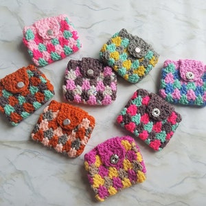 Knitted Small Pouch / Card Holder / Wallet
