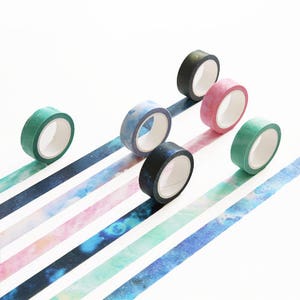 8m/10 yds Full Roll Washi Tape - Galaxy Space Gradient Sky