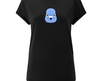 Pigeon - Women's Organic-Cotton-T-Shirt, ethical fashion, fair, organic, sustainable, vegane - hand-printed in Vienna
