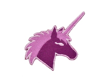 Einhorn - Patch zum Aufbügeln, Aufnäher, Abzeichen, Stickbild, Bügelbild, Tier, Natur, Pferd, Märchen, Fabeltier, Fabelwesen