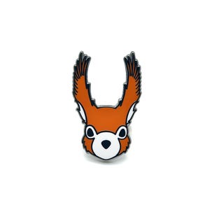 Squirrel - hard enamel lapel pin, badge, brooch