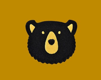 Bear iron-on patch - your strong companion through the wilderness