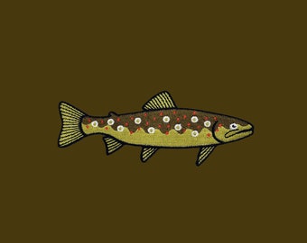 Patch thermocollant vert truite - pêche du jour