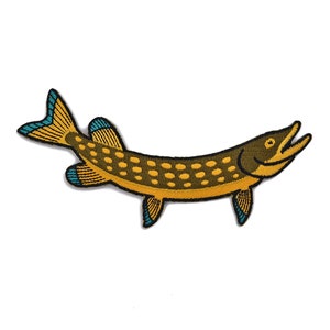 Pike iron-on patch - Catch of the day