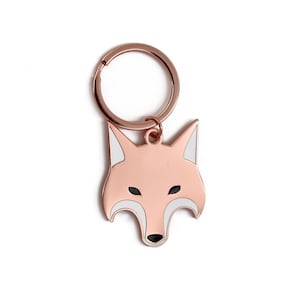 Fox - hard enamel keychain, keyring