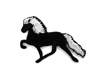 Icelandic Horse L - patch, iron on, badge, embroidery, patches, animal, nature, countryside