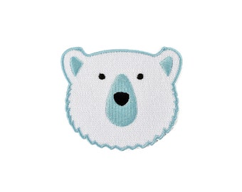 Polar Bear - patch, iron on, badge, embroidery, patches, animal, nature, wildlife