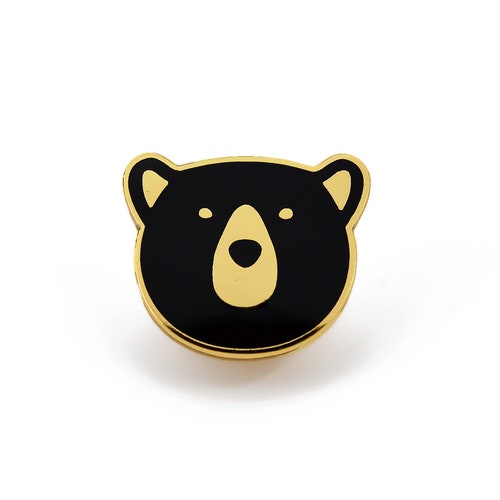 PinMart Brown Grizzly Bear Enamel Lapel Pin, Wild Animal Theme