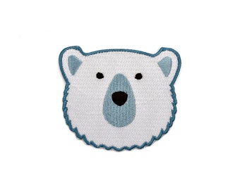 Polar Bear - patch, iron on, badge, embroidery, patches, animal, nature, wildlife