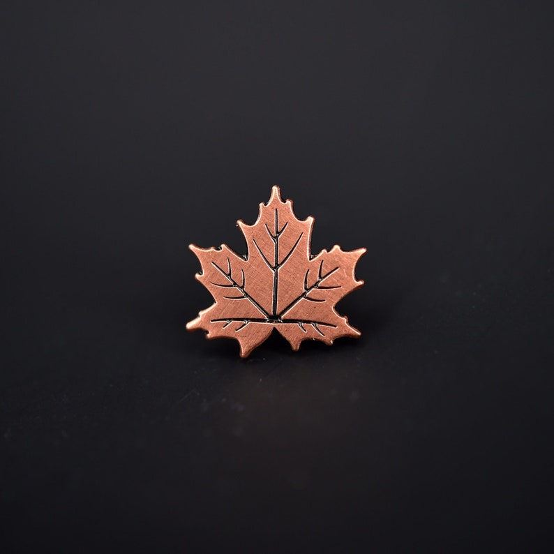 Set of 3 Leaf pins lapel pin, badge, brooch, pin image 3