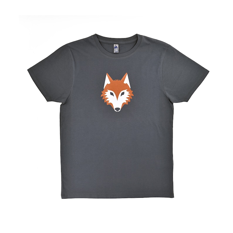 animal dog sustainable vegane forest fair ethical Wolf organic husky Men/'s Organic Cotton T-Shirt