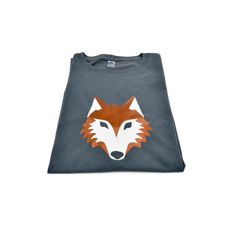 animal dog sustainable vegane forest fair ethical Wolf organic husky Men/'s Organic Cotton T-Shirt