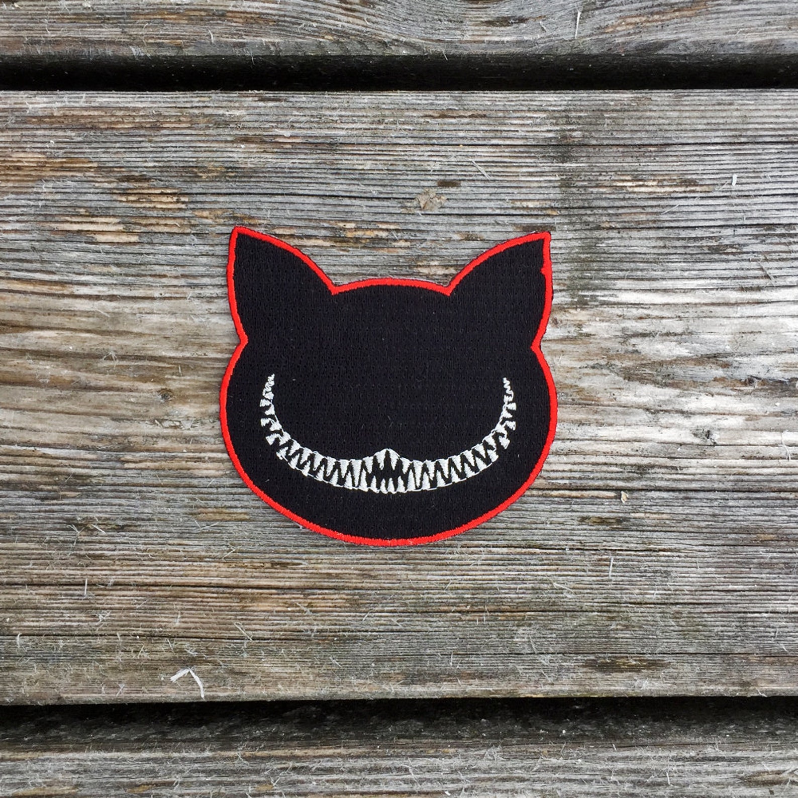 Cheshire Cat Patch Iron On Badge Embroidery Patches Etsy