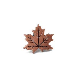 Ahornblatt - Pin, Anstecker, Anstecknadel, Abzeichen, kupfer, Brosche, Ahorn, Blatt, Baum