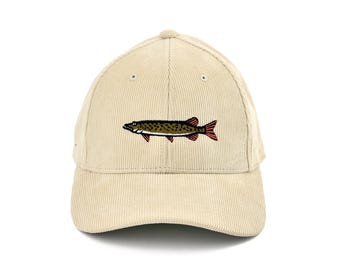 Baseball Cap with Pike Embroidery – 100% Organic Cotton