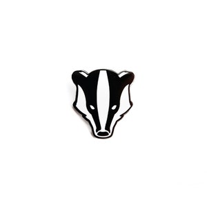 Badger - hard enamel lapel pin, badge, brooch, pin, animal, forest, nature, wildlife, adventure