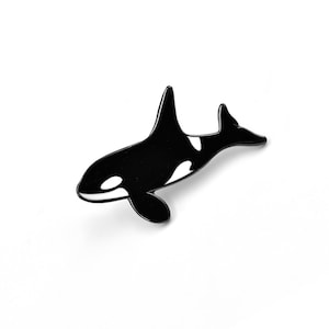 Orca enamel pin - your brave protector on all seven seas
