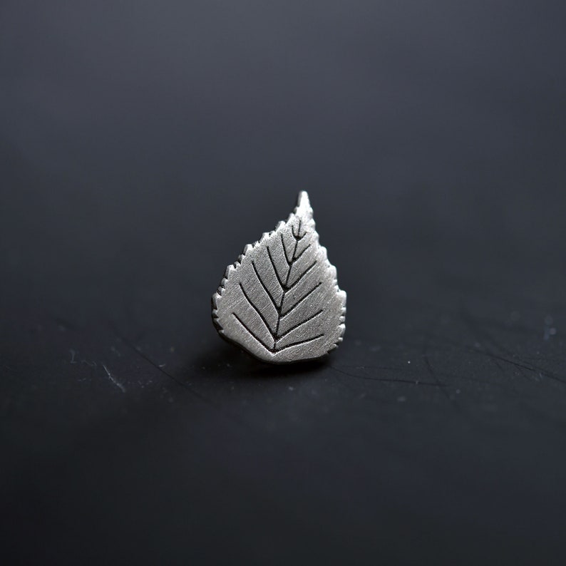 Set of 3 Leaf pins lapel pin, badge, brooch, pin image 2