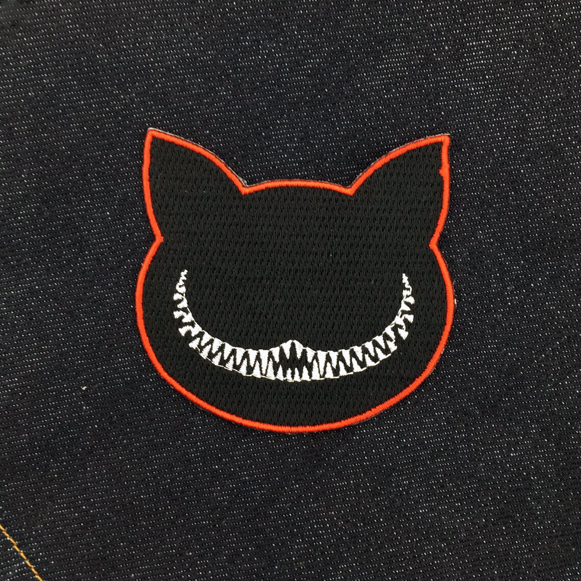 Cheshire Cat Patch Iron On Badge Embroidery Patches Etsy
