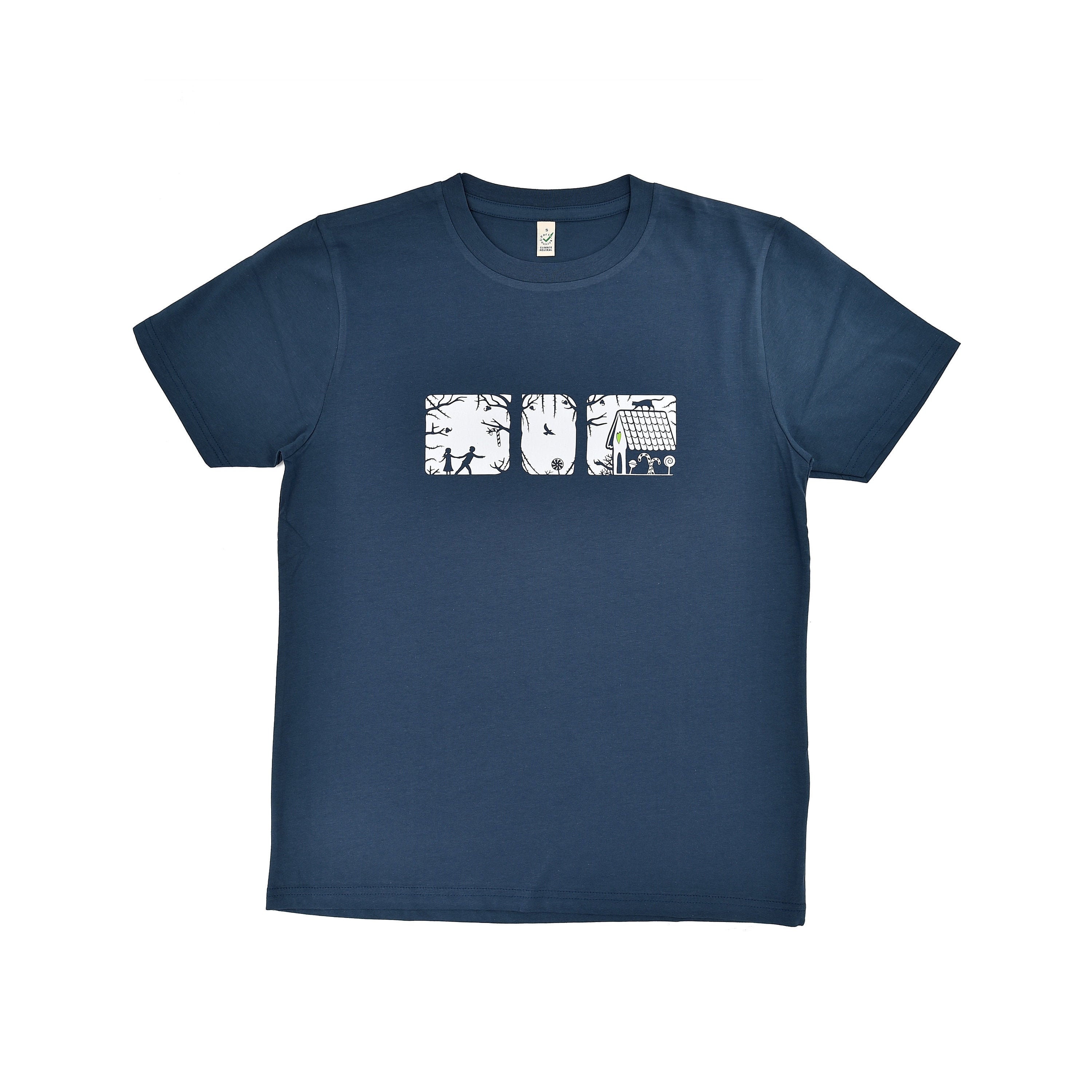 Hansel & Gretel Men's Organic Cotton T-shirt Blue - Etsy