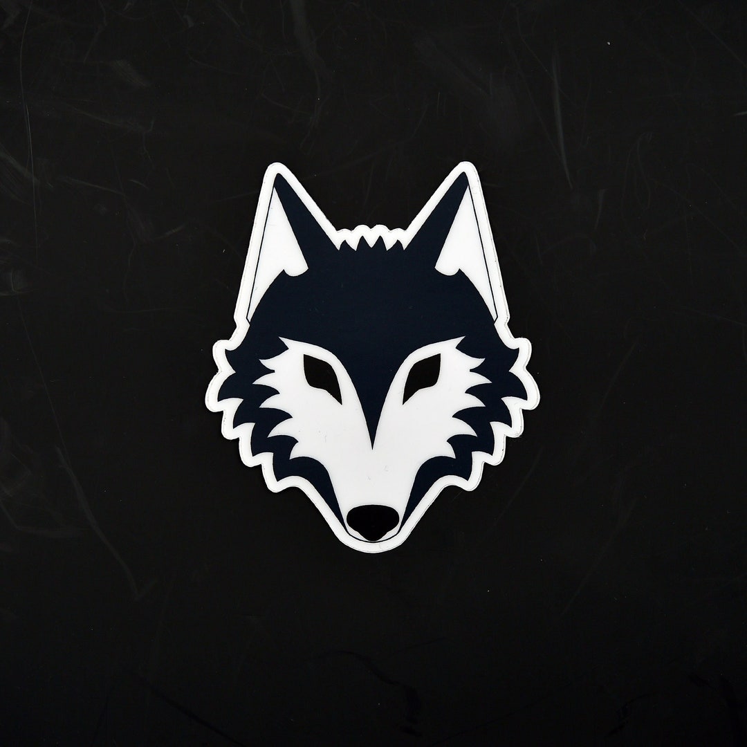 Wolf Sticker Vinyl Sticker for Laptop MacBook Skateboard Etsy