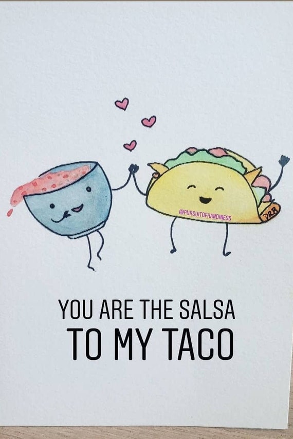 Tu Es La Salsa A Mon Taco Saint Valentin Anniversaire Amour Etsy Canada