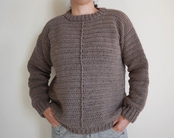 Crochet Sweater Pattern: Women's Pullover Jumper (XS-5X) (PDF Pattern)