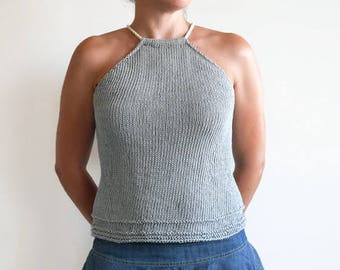 Easy knit pattern summer top,simple knit pattern womens knit tops, womens knitted top pattern, summer knit spring top pattern
