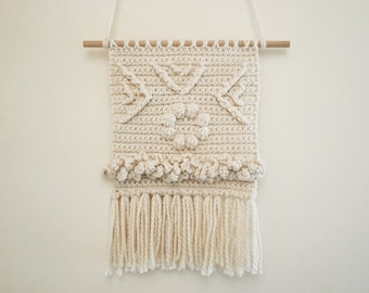 Crochet wall hanging pattern, crochet wall decor, crochet wall hanger, wall hanging diy