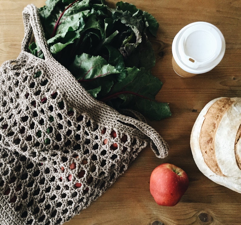 Crochet bag pattern, purse, tote bag pattern, shoulder bag, market bag, crochet pattern produce bag image 1