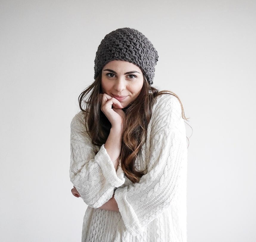 30 Hipster Slouchy Beanie Crochet Patterns for Stylish DIY Hats 17 Super Bulky Slouchy Hat Pattern