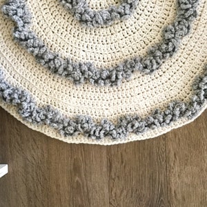 Crochet pattern rug, hygge rug, crochet rug, home decor, are arug image 1