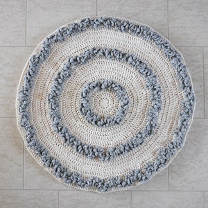 Crochet pattern rug, hygge rug, crochet rug, home decor, are arug image 5