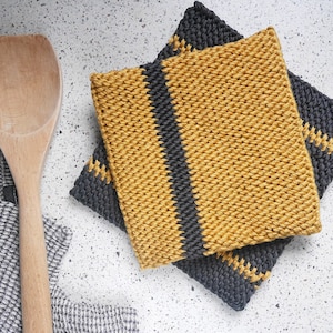 Crochet potholder pattern, crochet hot pads, crochet trivet hot pad pattern