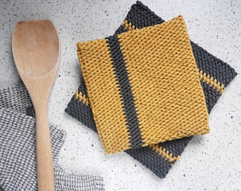 Crochet potholder pattern, crochet hot pads, crochet trivet hot pad pattern